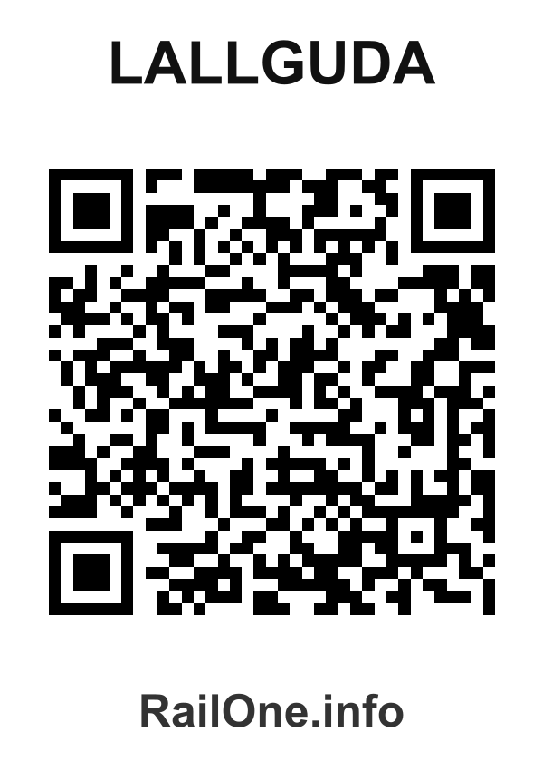RailOne QR Code for Lallguda station