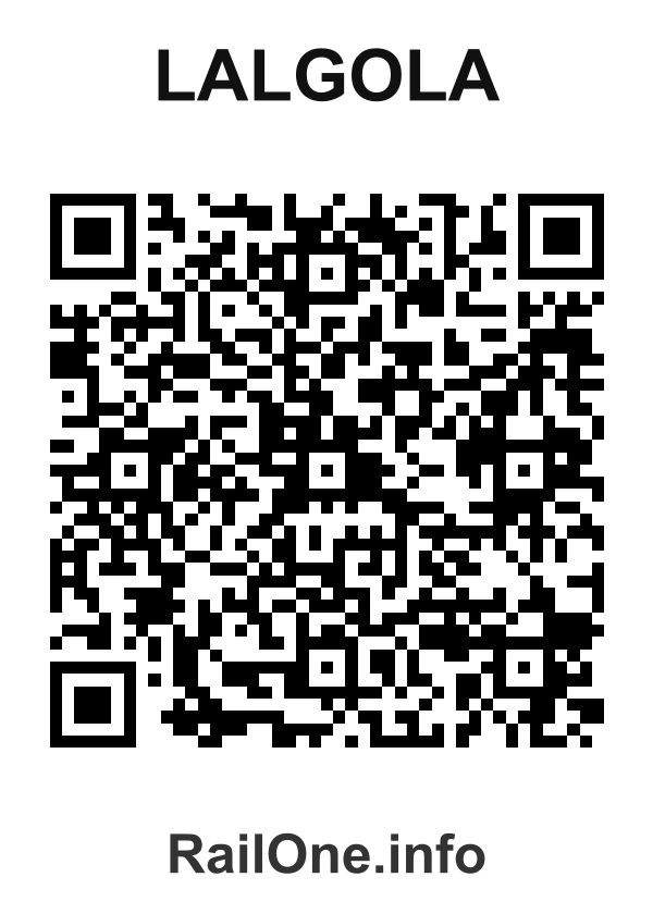 RailOne QR Code for Lalgola station