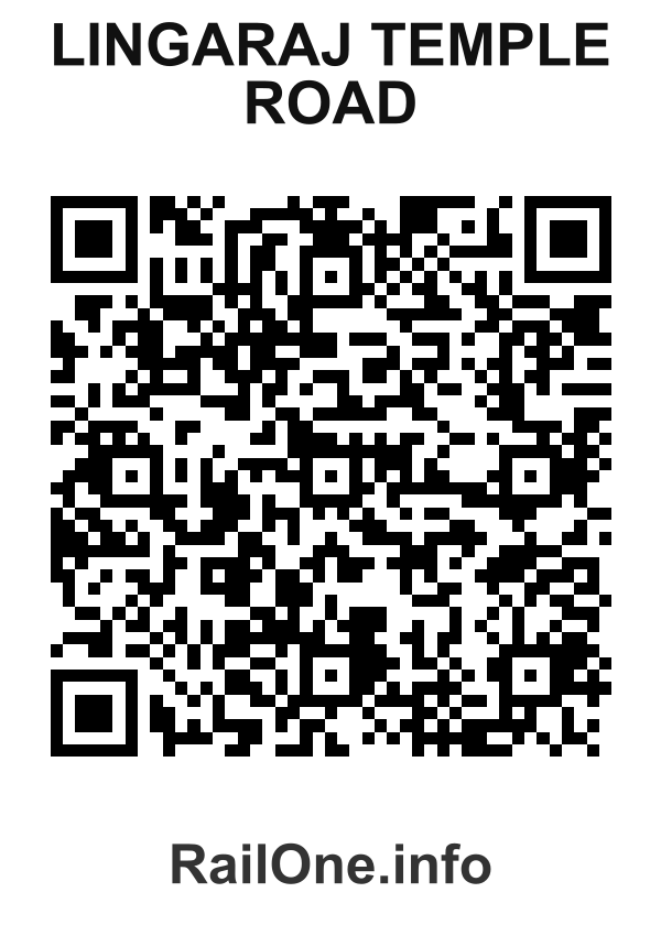 RailOne QR Code for Lingaraj Temple Road station
