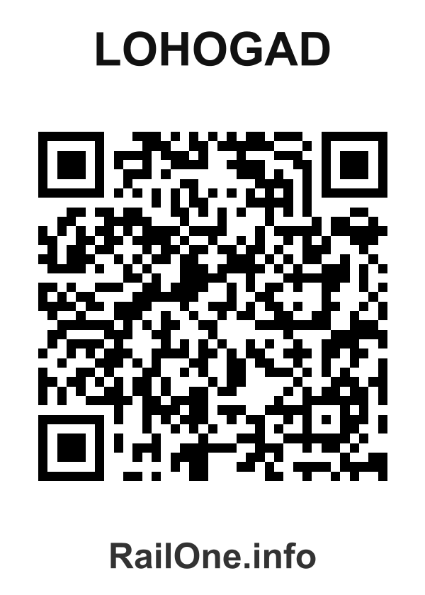 RailOne QR Code for Lohogad station