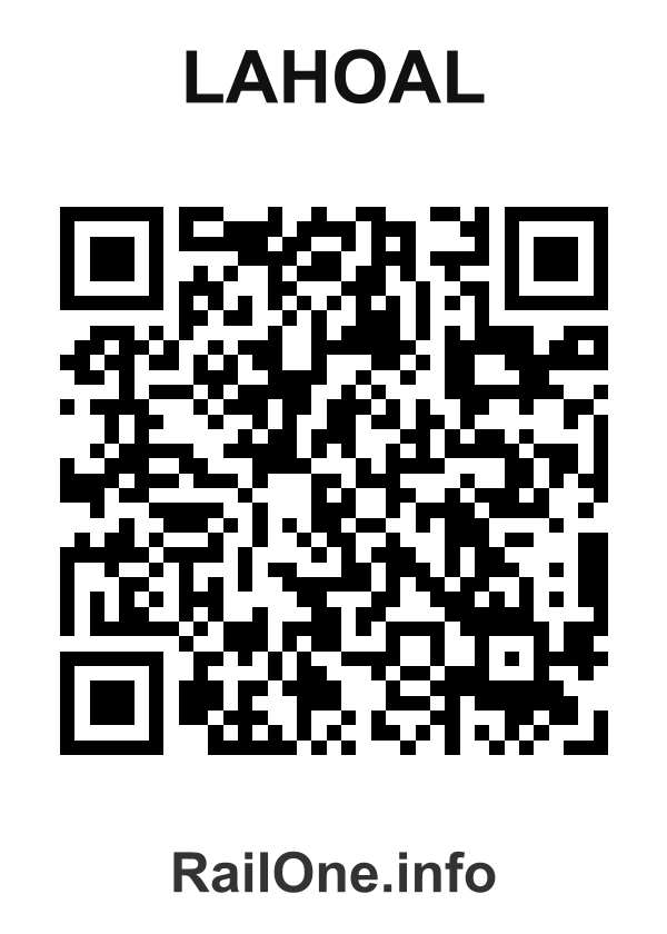 RailOne QR Code for Lahoal station
