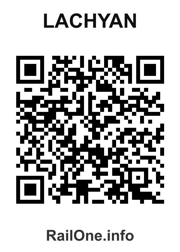 RailOne QR Code for Lachyan station