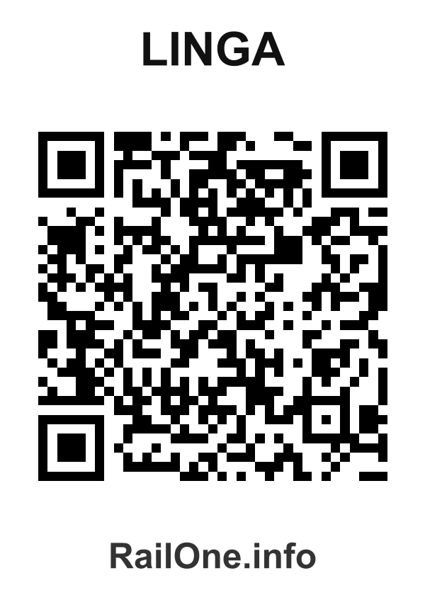RailOne QR Code for Linga station