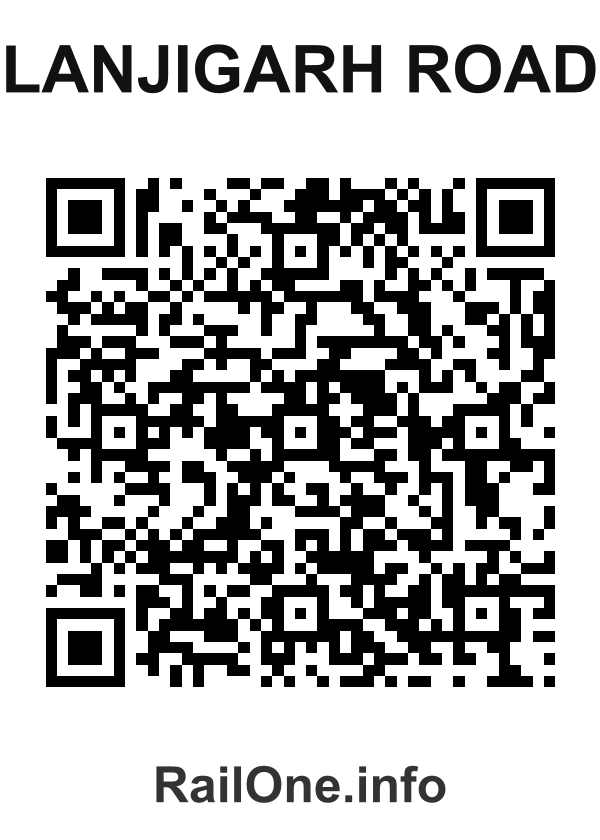 RailOne QR Code for Lanjigarh Road station