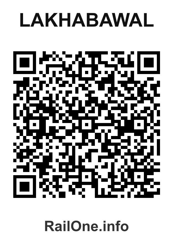 RailOne QR Code for Lakhabawal station