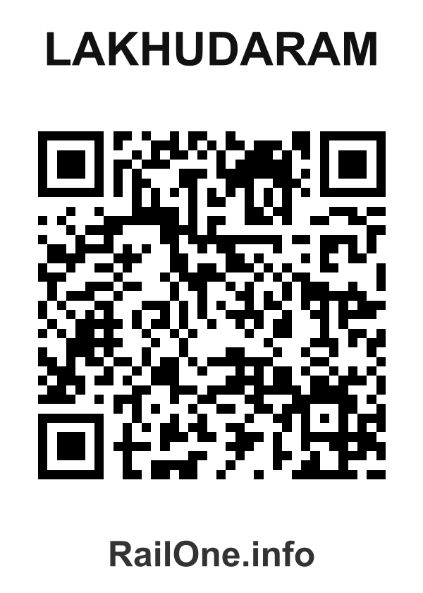 RailOne QR Code for Lakhudaram station