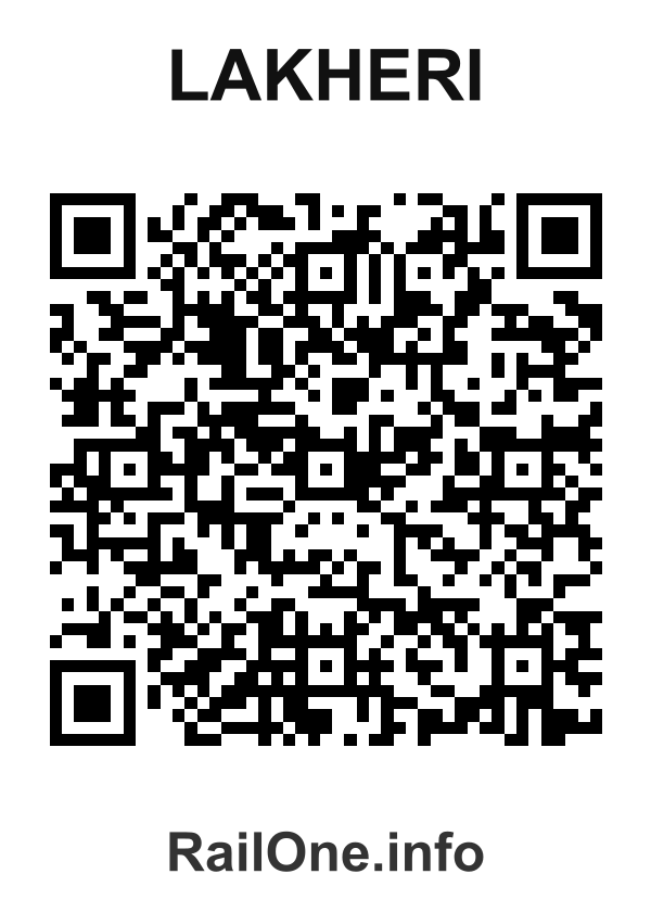 RailOne QR Code for Lakheri station