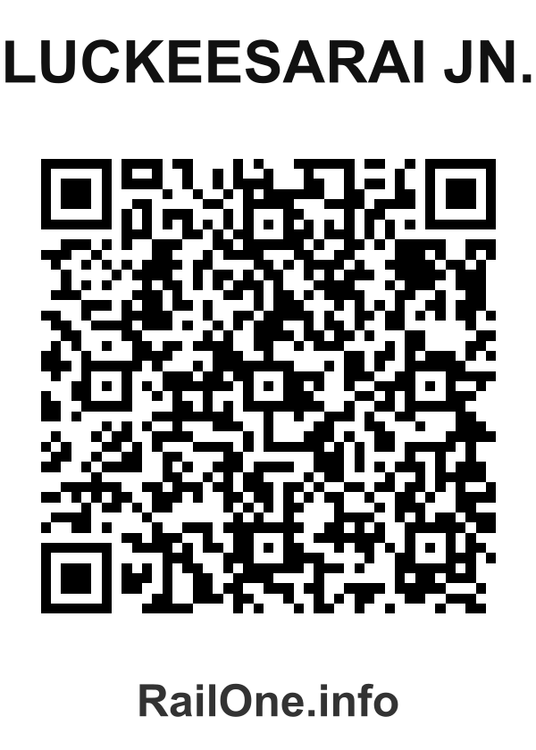 RailOne QR Code for Luckeesarai Jn. station