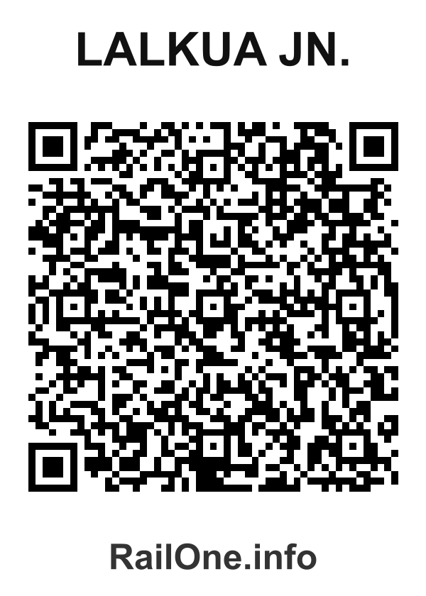 RailOne QR Code for Lalkua Jn. station