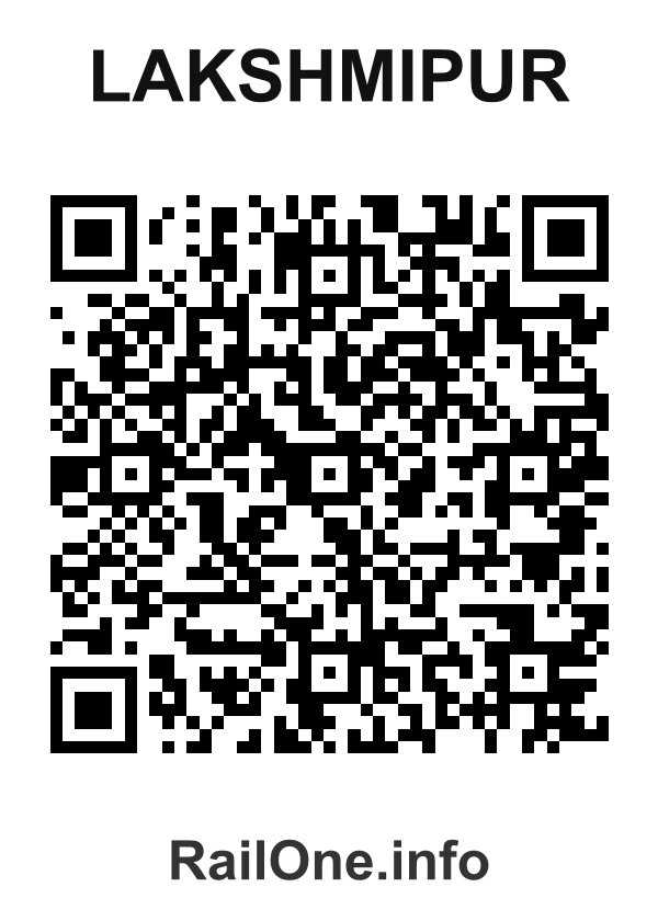 RailOne QR Code for Lakshmipur station