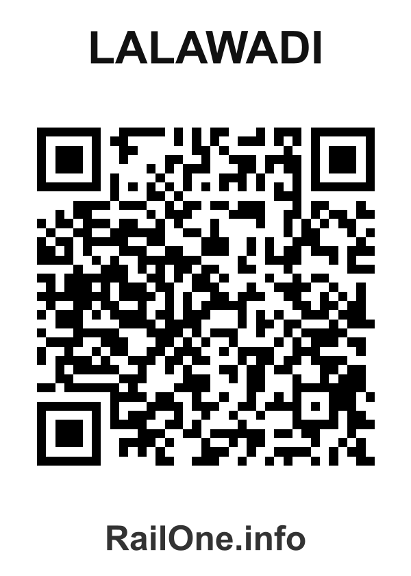 RailOne QR Code for Lalawadi station
