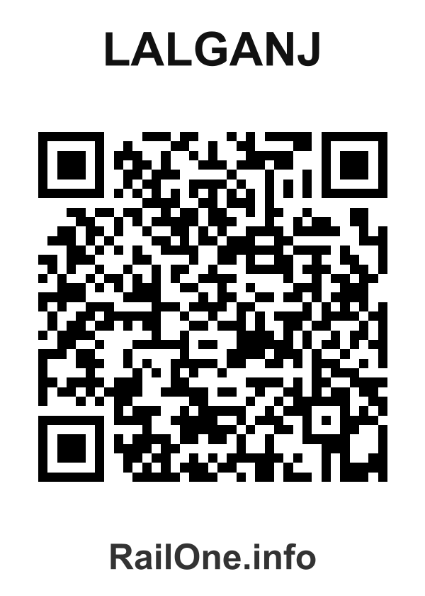 RailOne QR Code for Lalganj station
