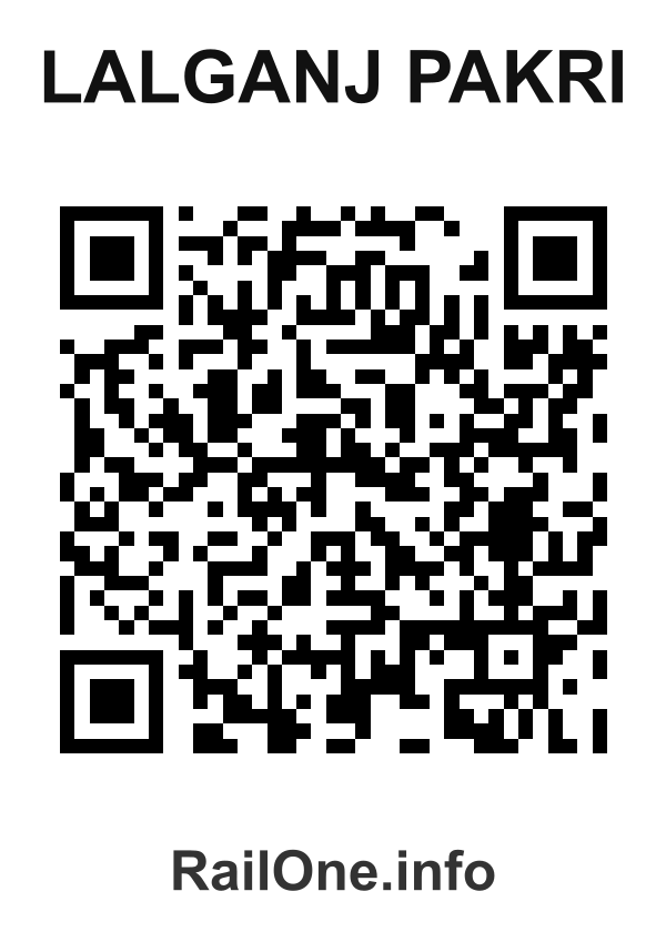 RailOne QR Code for Lalganj Pakri station