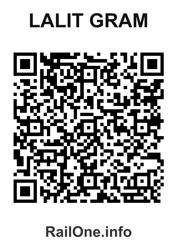 RailOne QR Code for Lalit Gram station