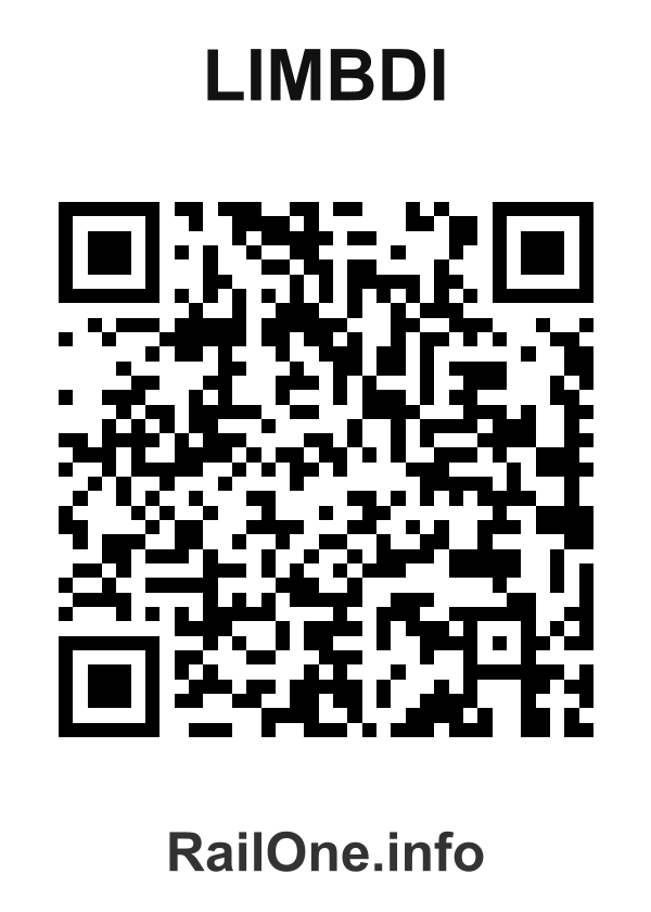 RailOne QR Code for Limbdi station