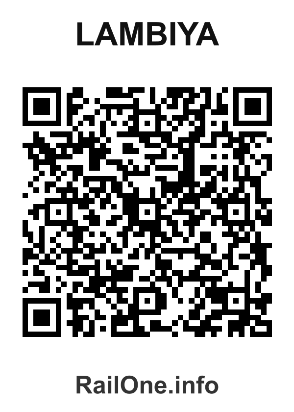 RailOne QR Code for Lambiya station