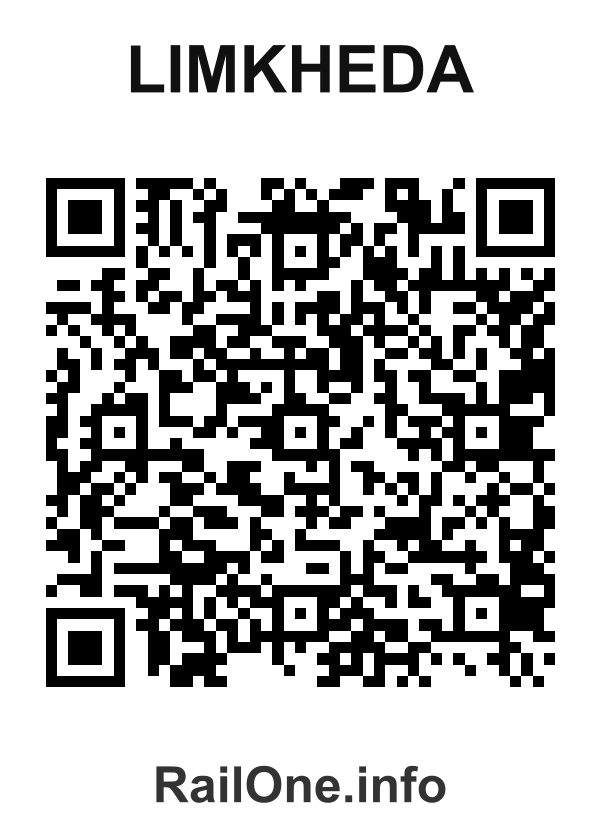 RailOne QR Code for Limkheda station