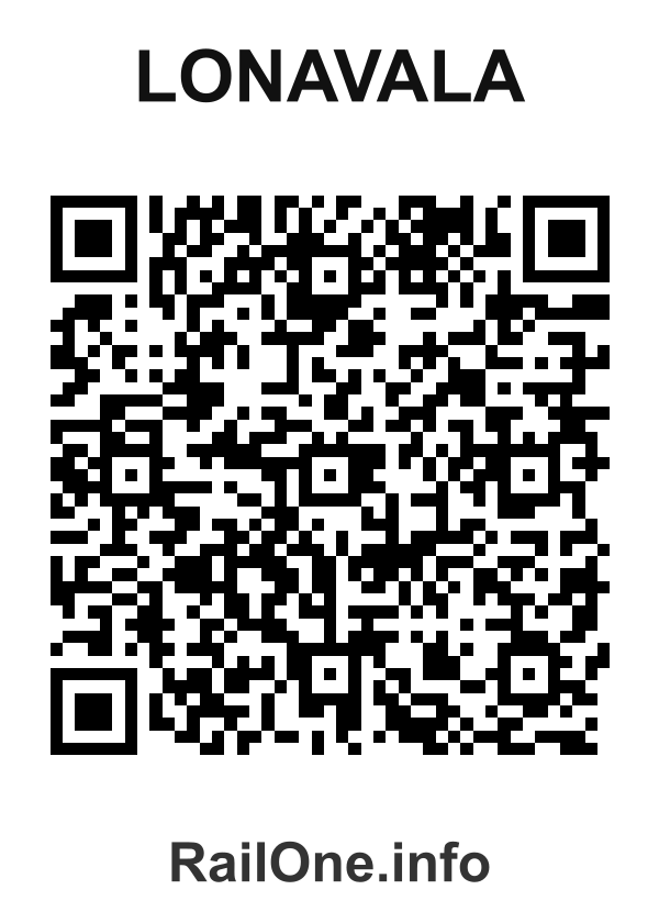 RailOne QR Code for Lonavala station