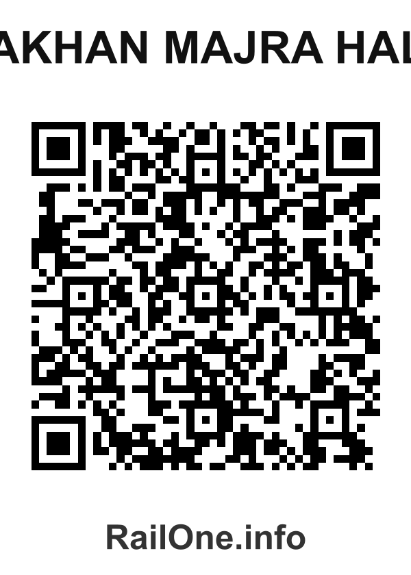 RailOne QR Code for Lakhan Majra Halt station