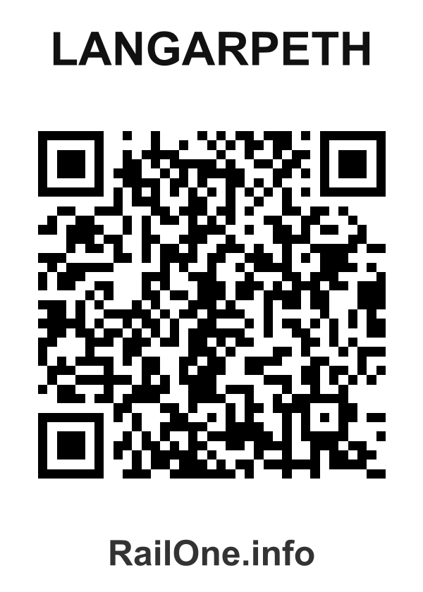 RailOne QR Code for Langarpeth station