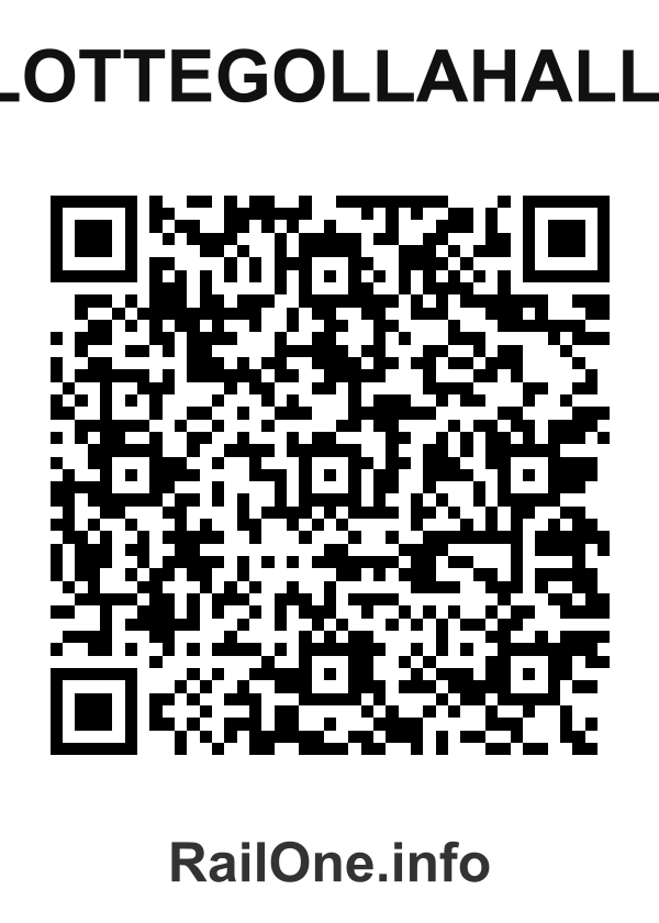 RailOne QR Code for Lottegollahalli station
