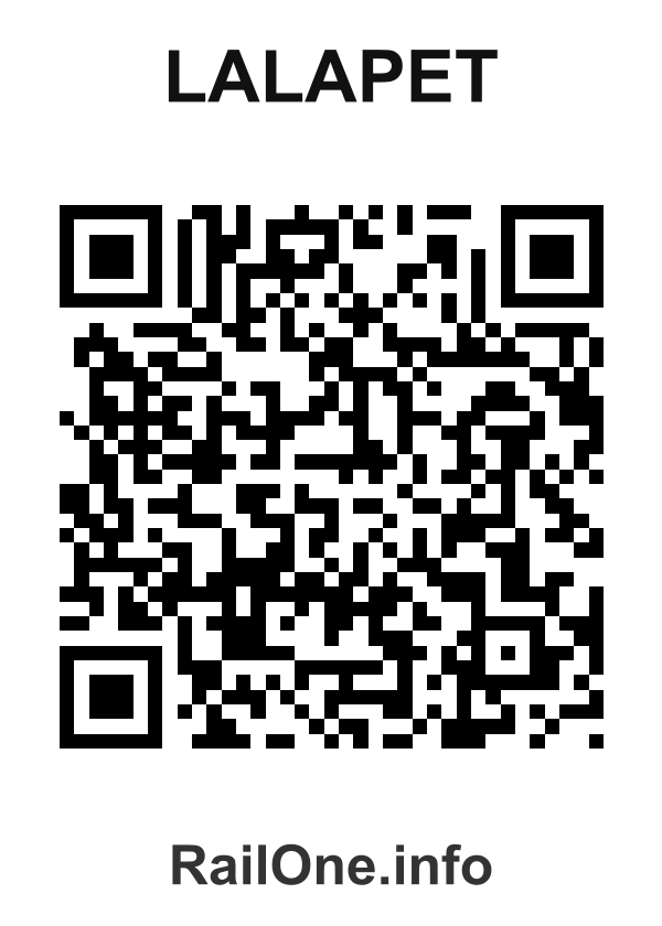 RailOne QR Code for Lalapet station