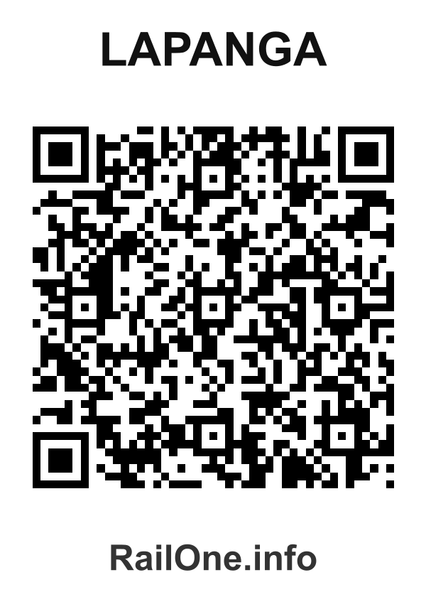 RailOne QR Code for Lapanga station