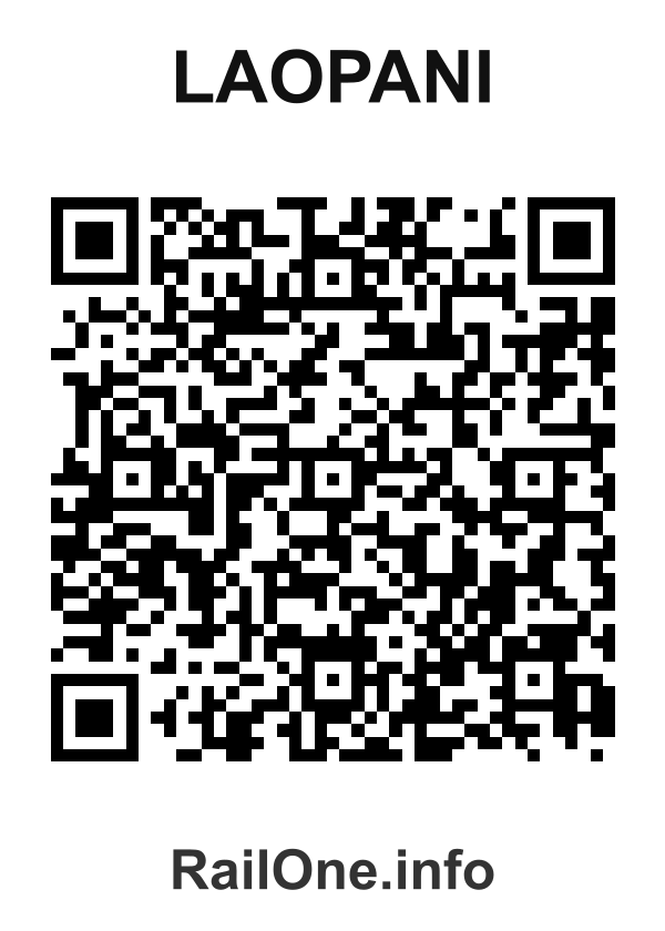 RailOne QR Code for Laopani station