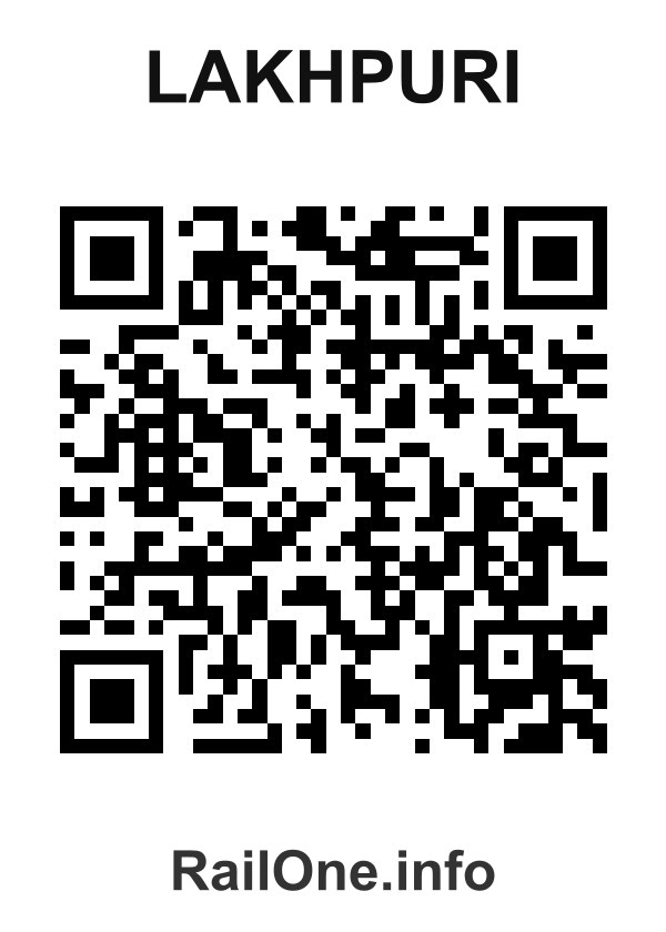 RailOne QR Code for Lakhpuri station