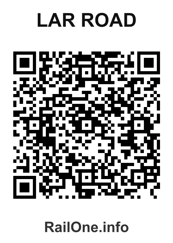 RailOne QR Code for Lar Road station