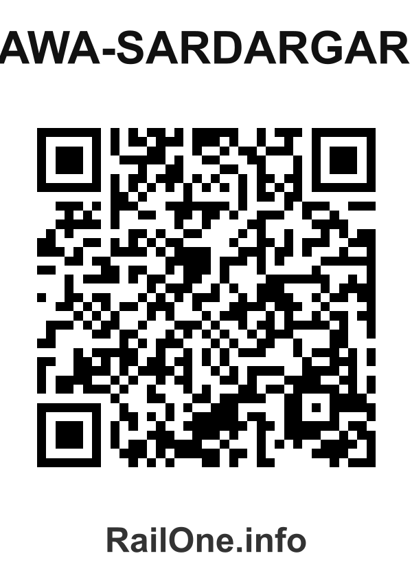 RailOne QR Code for Lawa-sardargarh station