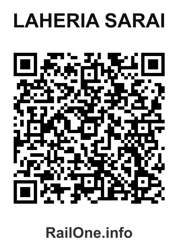 RailOne QR Code for Laheria Sarai station