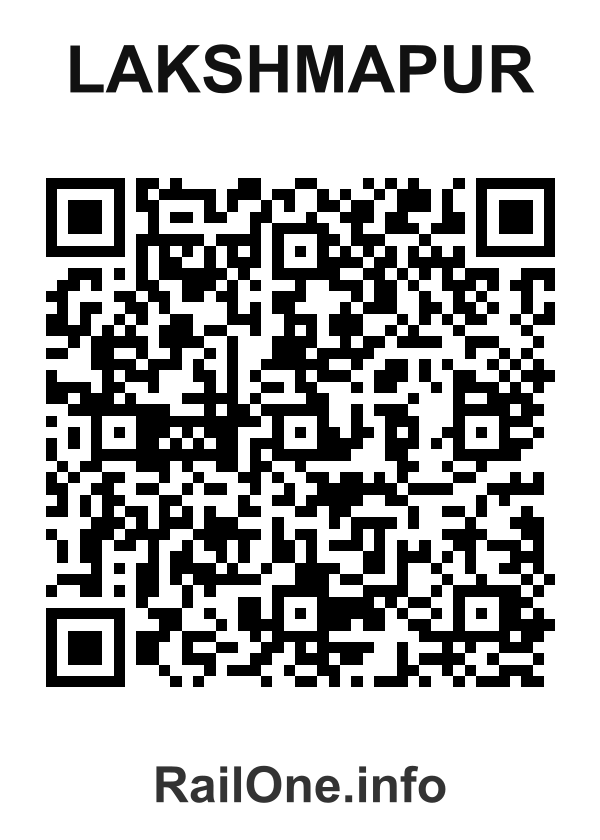 RailOne QR Code for Lakshmapur station