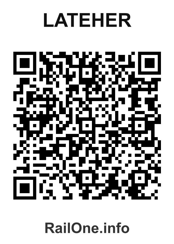 RailOne QR Code for Lateher station