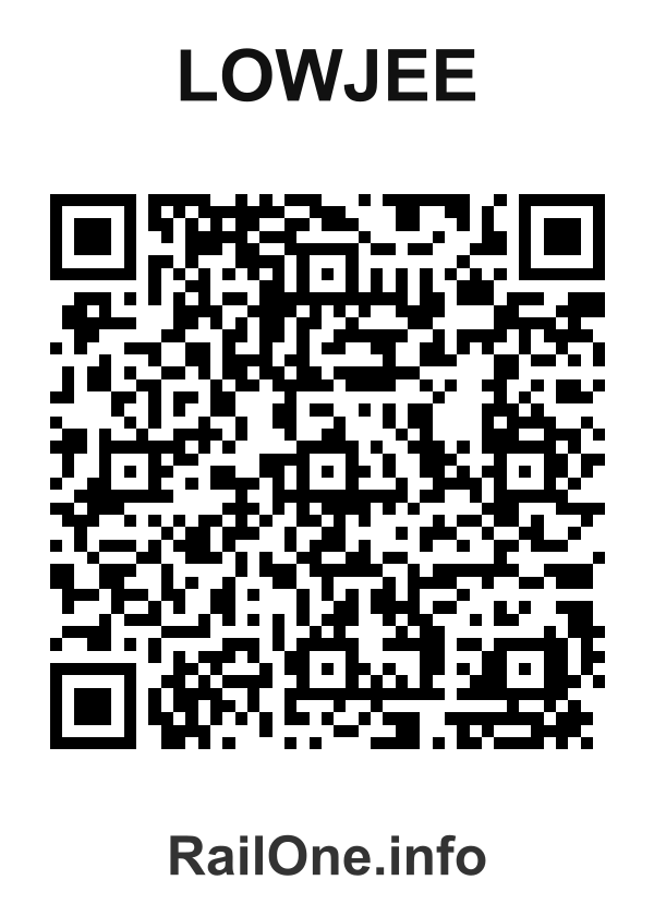 RailOne QR Code for Lowjee station