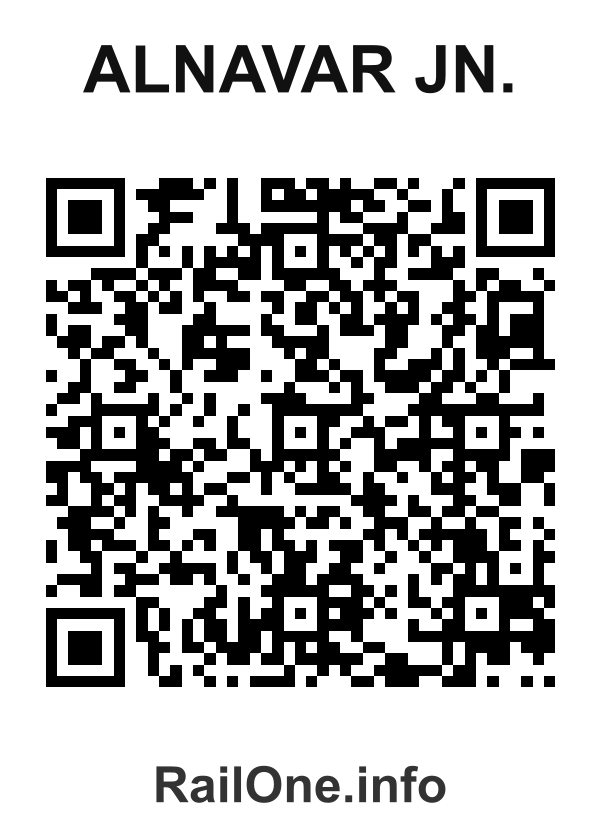 RailOne QR Code for Alnavar Jn. station