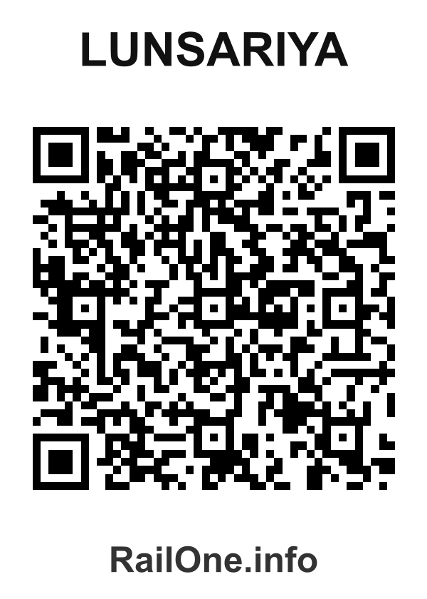 RailOne QR Code for Lunsariya station