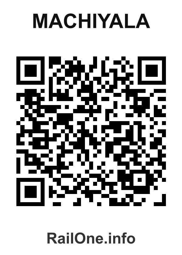 RailOne QR Code for Machiyala station