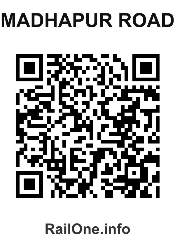 RailOne QR Code for Madhapur Road station