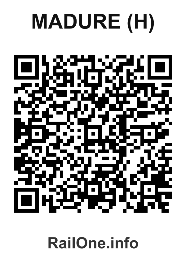 RailOne QR Code for Madure (h) station