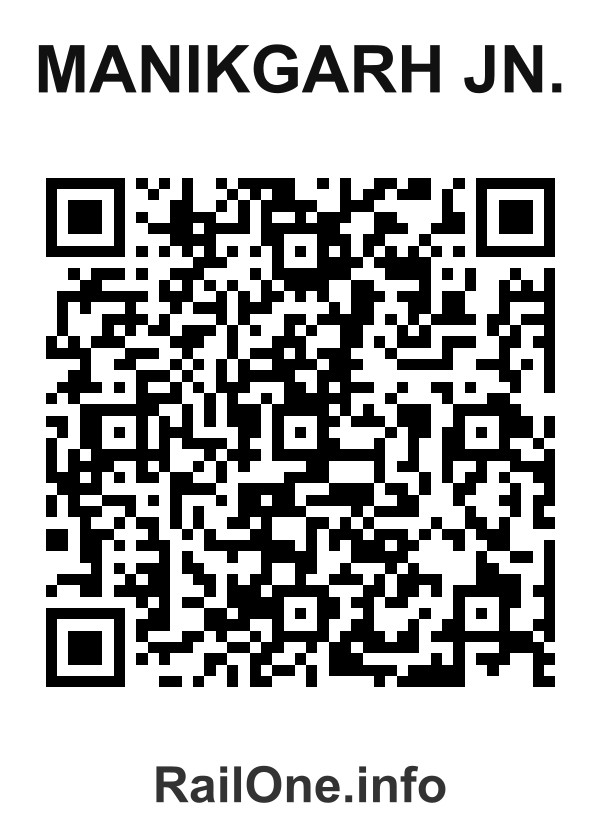 RailOne QR Code for Manikgarh Jn. station