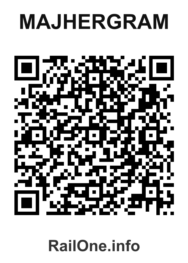 RailOne QR Code for Majhergram station