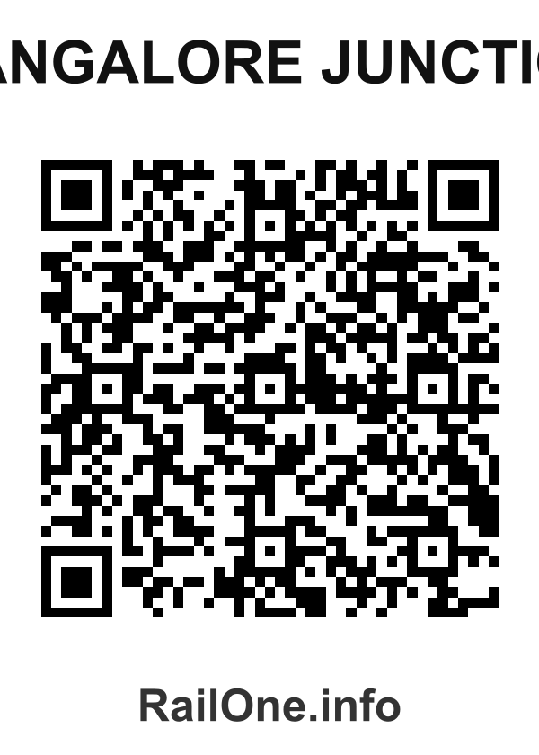 RailOne QR Code for Mangalore Junction station