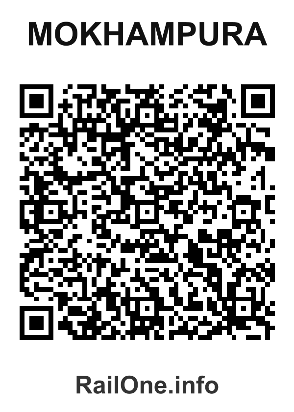 RailOne QR Code for Mokhampura station