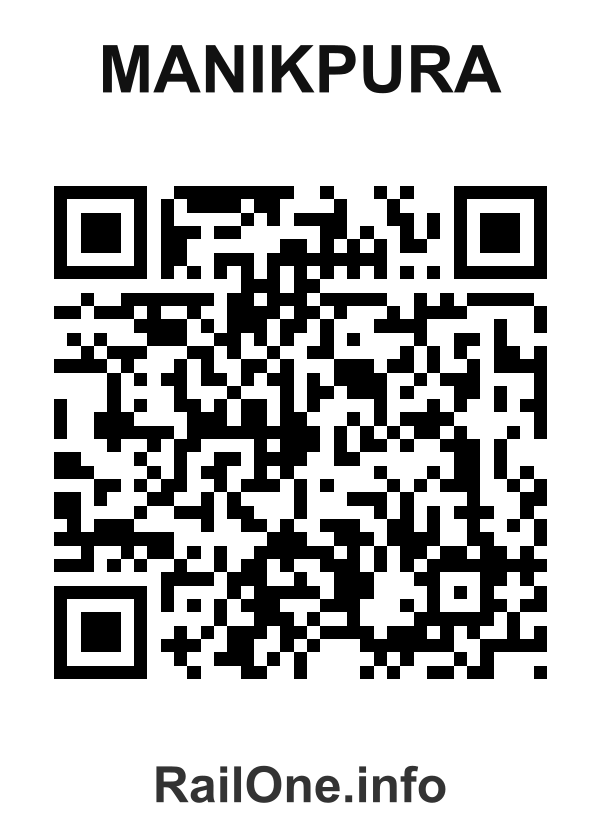 RailOne QR Code for Manikpura station