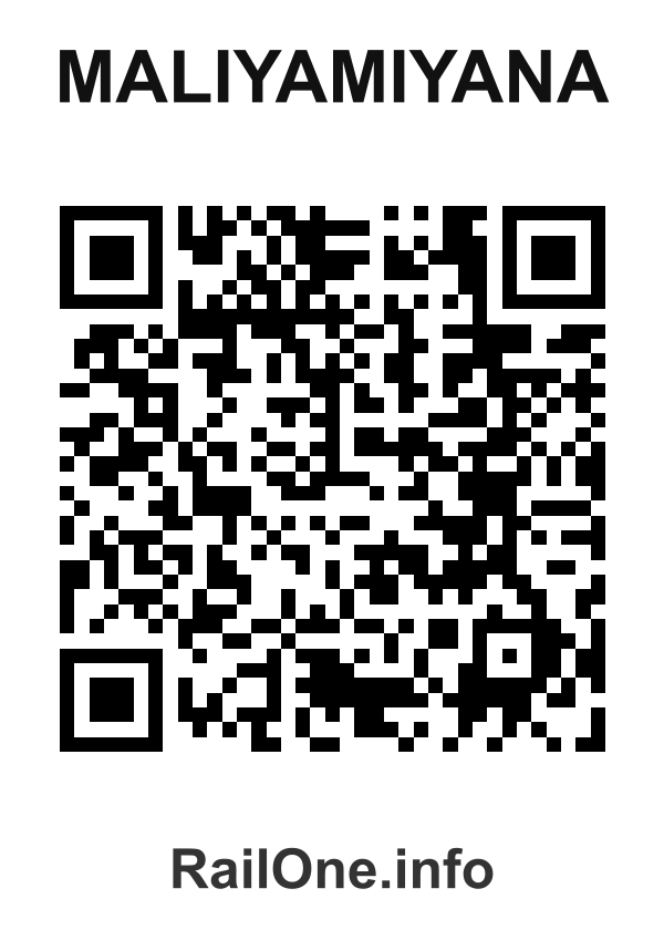 RailOne QR Code for Maliyamiyana station