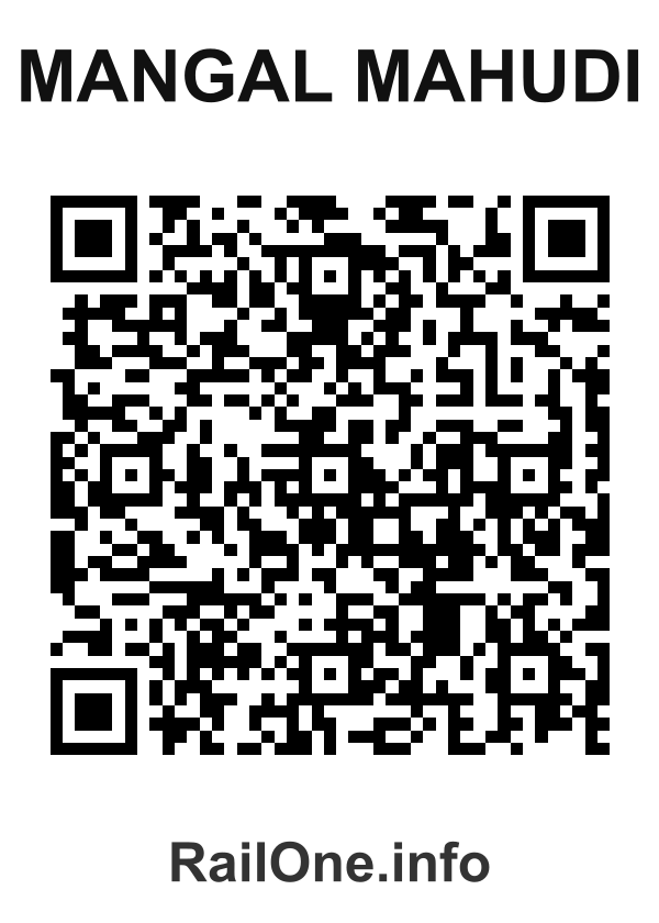 RailOne QR Code for Mangal Mahudi station