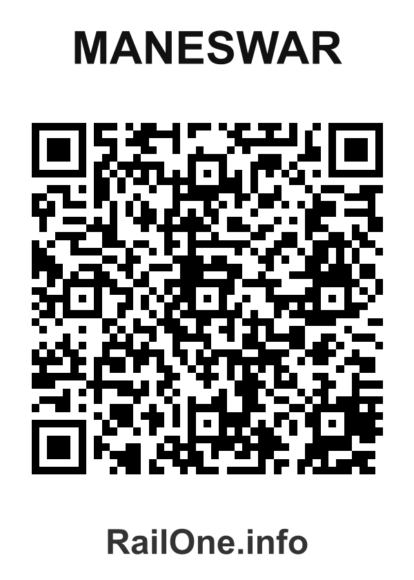 RailOne QR Code for Maneswar station