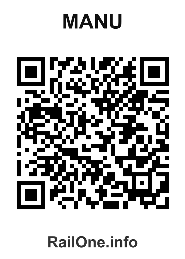 RailOne QR Code for Manu station