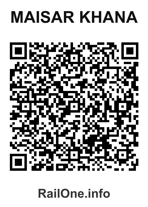 RailOne QR Code for Maisar Khana station